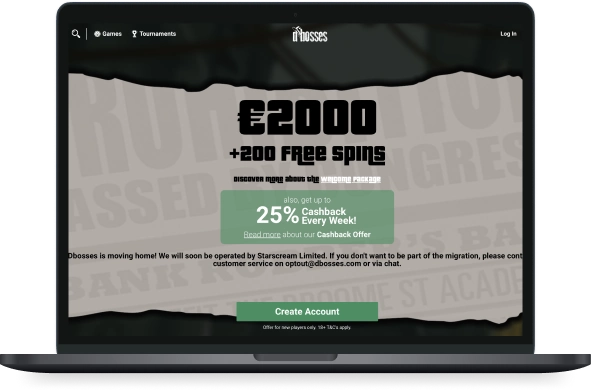 Dbosses Casino Desktop